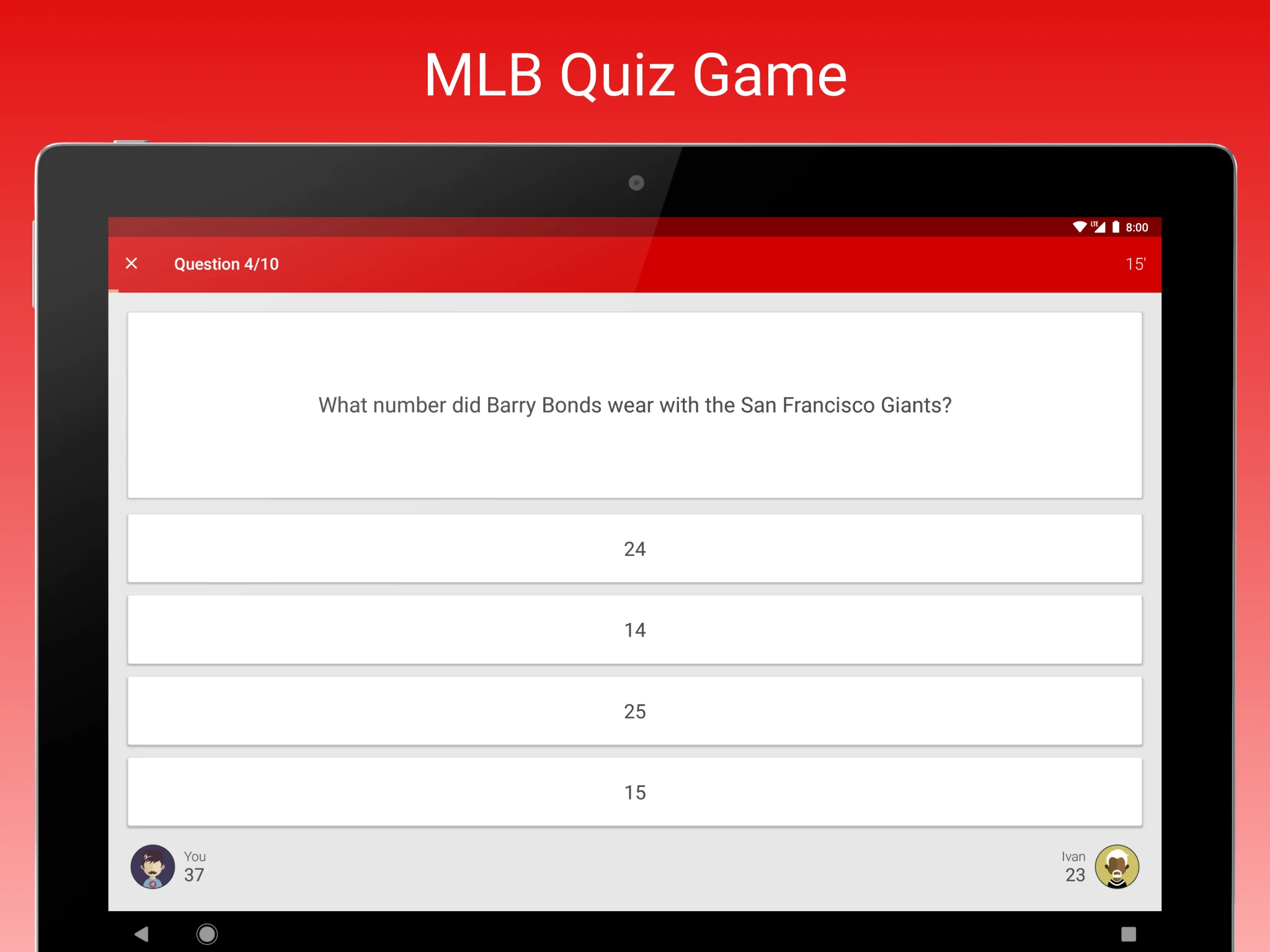 Fan Quiz for MLB screenshot